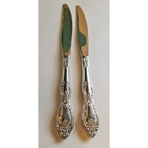Vintage Oneida Galveston 2 Dinner Knives Stainless Silverware